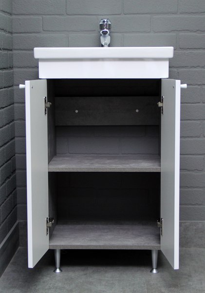 Тумба под умывальник Айсберг Como 50 Промо без ящика DP2616T