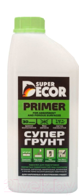 Грунтовка Super Decor Супергрунт 70 + Антисепт / ВД-АК-006 - фото