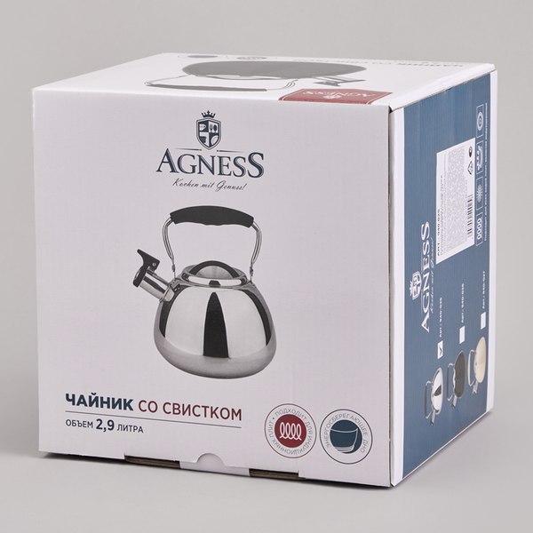 Чайник со свистком Agness 940-025