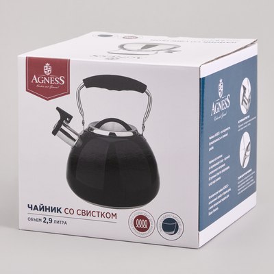 Чайник со свистком Agness 940-026