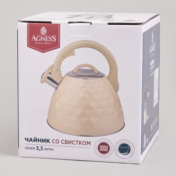 Чайник со свистком Agness 940-031
