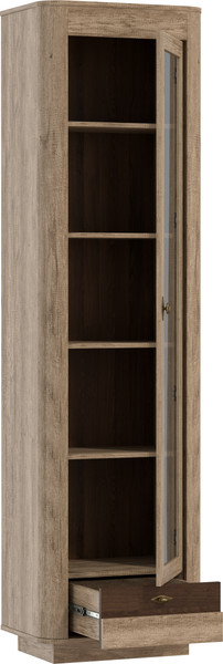 Шкаф с витриной Олмеко Фантазия 34.06