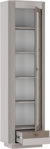 Шкаф с витриной Олмеко Фантазия 34.06