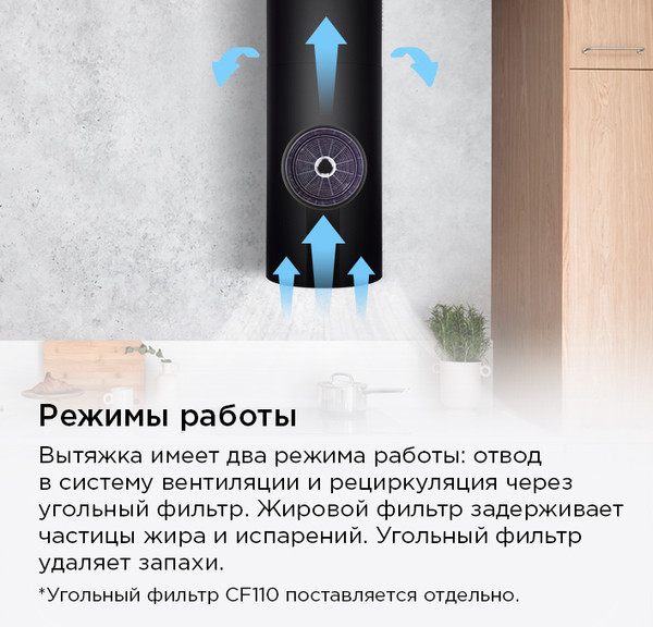 Вытяжка коробчатая Maunfeld Lee Light Isla 35 Sensor 