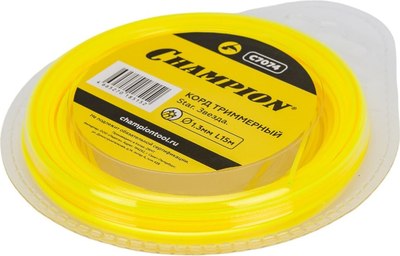 Леска для триммера Champion 1.3мм 15м звезда / C7074