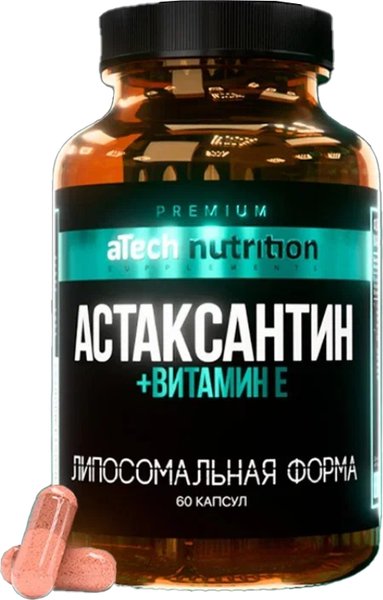 Комплексная пищевая добавка Atech Nutrition Liposomal Astaxantin - фото