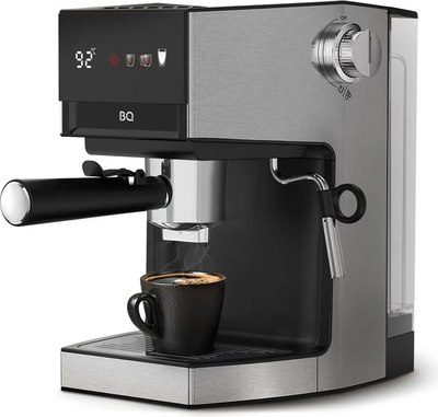 Кофеварка эспрессо BQ CM3003 (сталь/черный) - фото