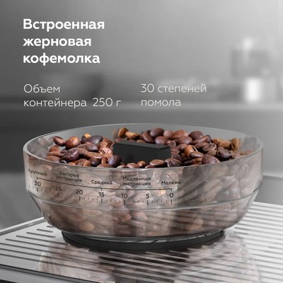Кофеварка эспрессо BQ CM5002 (сталь/черный)