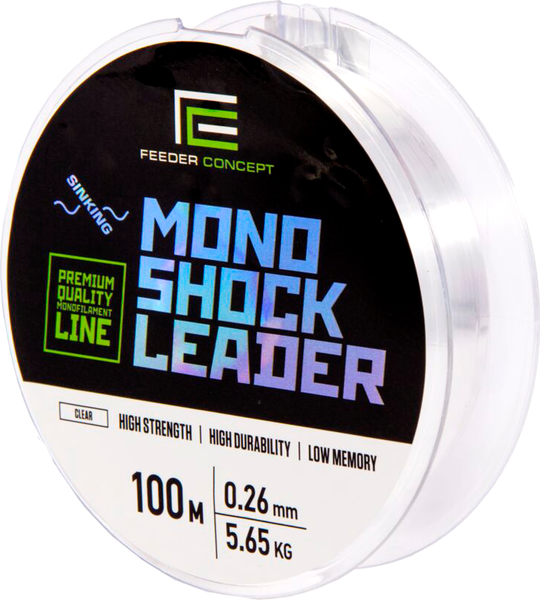Леска монофильная Feeder Concept Mono Shock Leader Clear 100/026 / FC4008-026 - фото
