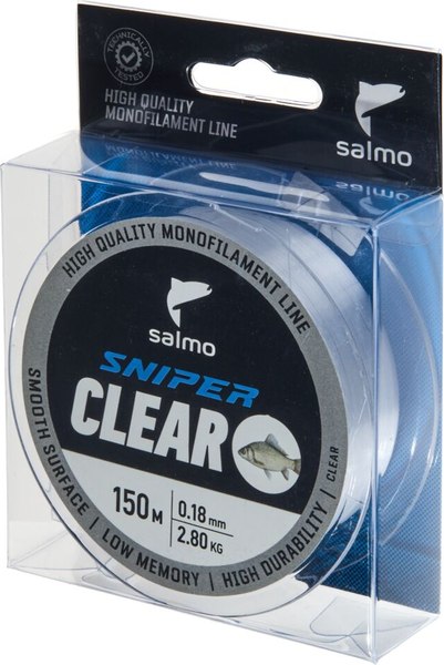 Леска монофильная Salmo Sniper Crucian Clear 150/018 / 4018-018