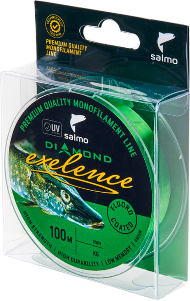 Леска монофильная Salmo Diamond Exelence Fluoro Coated Clear 100/026 / 4031-026 - фото