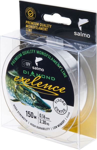 Леска монофильная Salmo Diamond Exelence Fluoro Coated Clear 150/016 / 4034-016 - фото