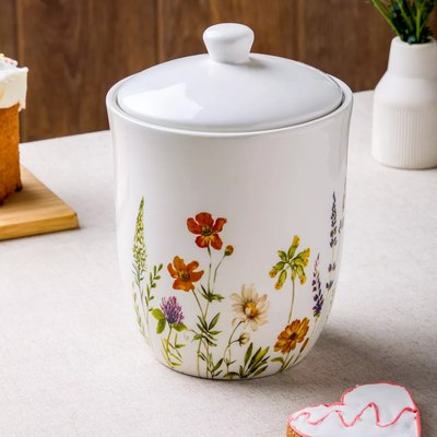 Емкость для хранения Decor de table Полевые цветы / CL-FS00563K - фото