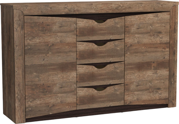 Тумба Олмеко Лючия 33.19 (кейптаун/венге/белый) - фото