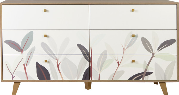 Комод Олмеко Адажио 56.02 (дуб сонома/белый)