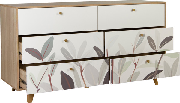 Комод Олмеко Адажио 56.02 (дуб сонома/белый)