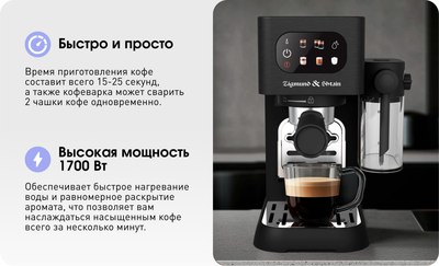 Кофеварка эспрессо Zigmund & Shtain ZCM-882