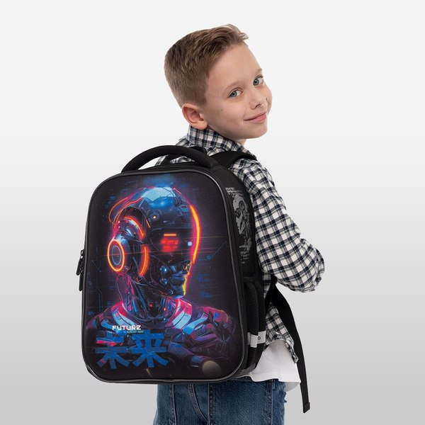 Школьный рюкзак Berlingo Expert Mini. Cyberpunk / RU-EXM-1107