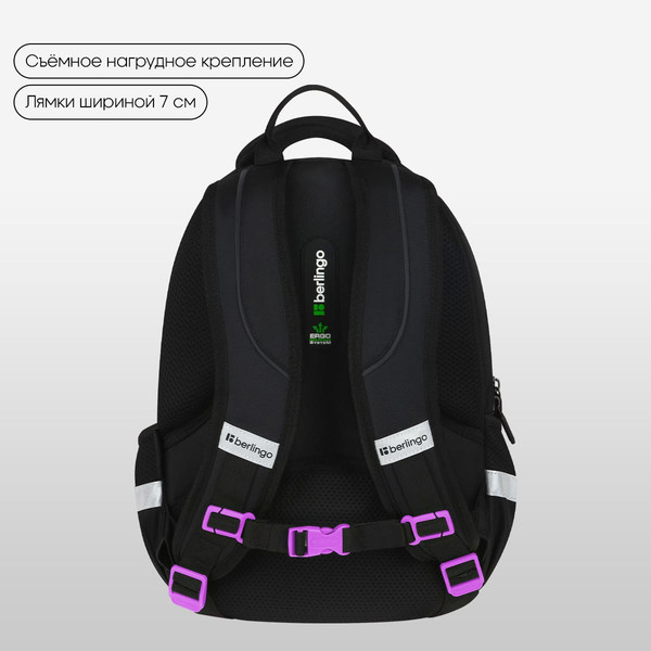 Школьный рюкзак Berlingo Comfort. WorldWide / RU-CM-1101