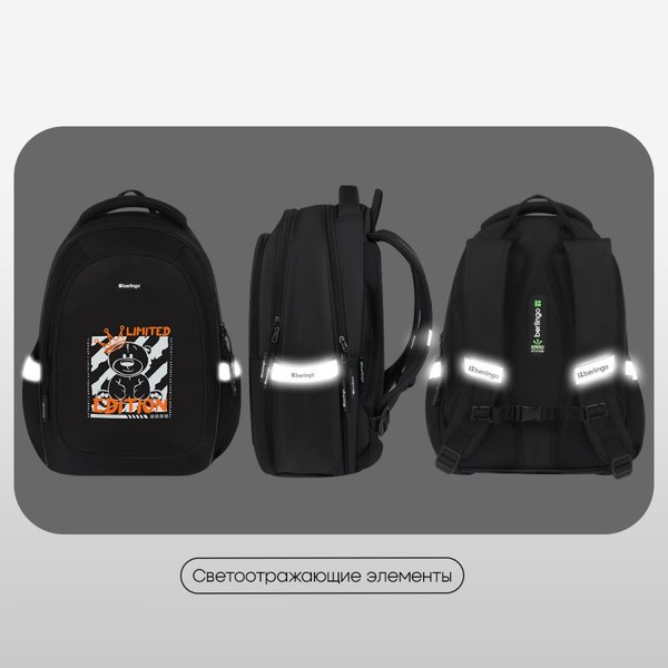 Школьный рюкзак Berlingo Modern. Glow Teddy / RU-MD-1135