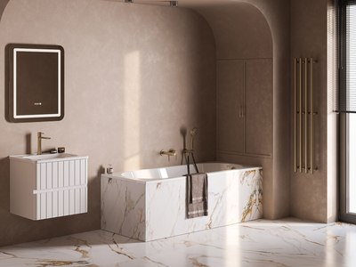 Ванна из искусственного мрамора Belux Борнео 160x75