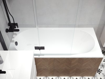 Ванна из искусственного мрамора Belux Борнео 180x80