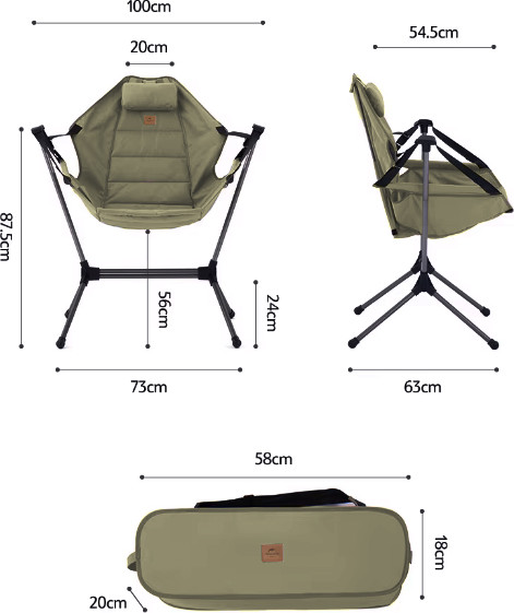 Кресло складное Naturehike NH21JJ004-OL