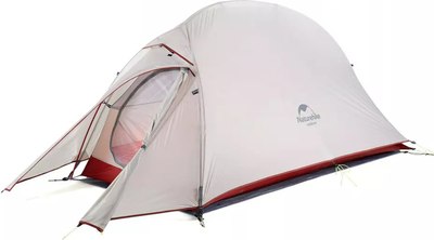 Палатка Naturehike Cloud Up Si / NH18T010-T-DLG (серый/красный) - фото