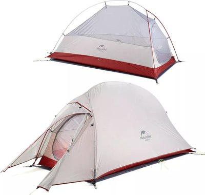 Палатка Naturehike Cloud Up Si / NH18T010-T-DLG (серый/красный)