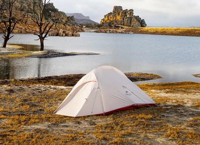 Палатка Naturehike Cloud Up Si / NH18T010-T-DLG (серый/красный)