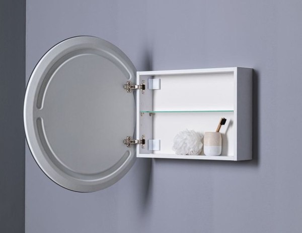 Шкаф с зеркалом для ванной Aquanet Оптима D 700 Led / 344785