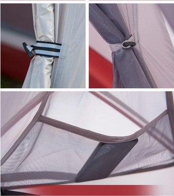 Палатка Naturehike Cloud Up Si / NH17T001-T-DG (серый/красный)