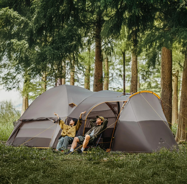 Палатка Naturehike Kota 6 / CNK2450WS031-6LBG (серый/коричневый)