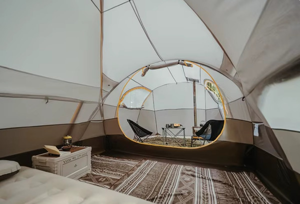 Палатка Naturehike Kota 6 / CNK2450WS031-6LBG (серый/коричневый)