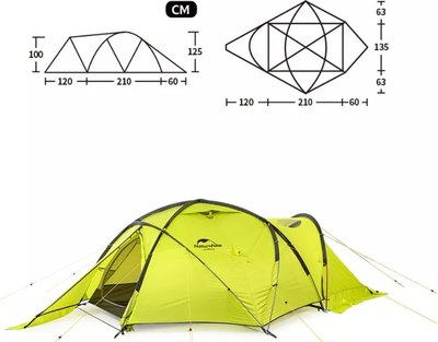 Палатка Naturehike Lgloo Alpine / NH19ZP012-LI