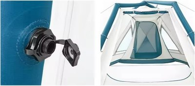 Палатка Naturehike Lingfeng Air 7.3 / CNK2300ZP012-73BLW (белый/голубой)