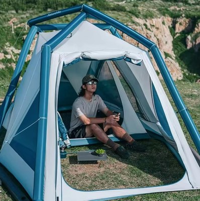 Палатка Naturehike Lingfeng Air 7.3 / CNK2300ZP012-73BLW (белый/голубой)