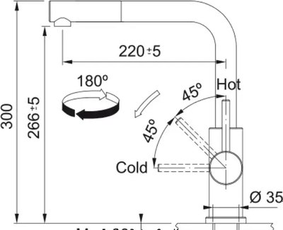 Смеситель Franke Smart Glenda 115.0706.986