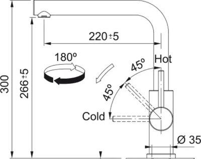 Смеситель Franke Smart Glenda 115.0706.985