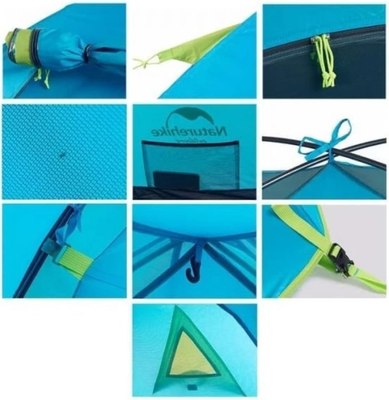 Палатка Naturehike P-Series / NH18Z033-P-3SBL (голубая)