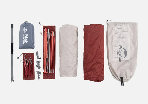 Палатка Naturehike Star-river Si / NH17T012-T-LGRR (серый/красный)