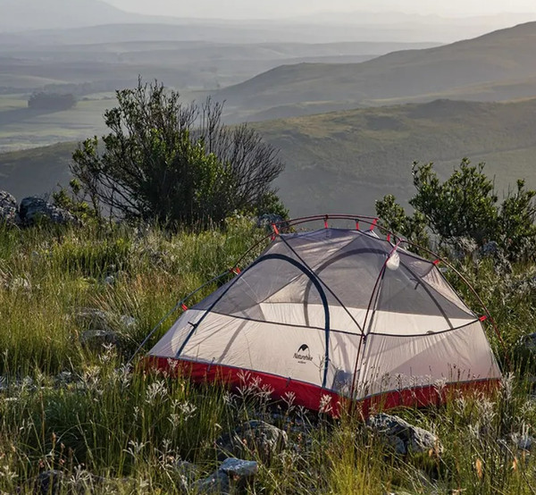 Палатка Naturehike Star-river Si / NH17T012-T-LGRR (серый/красный)