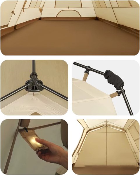 Палатка Naturehike Village 13 Ultimate Edition / CNH22ZP004-BRTB (коричневый)