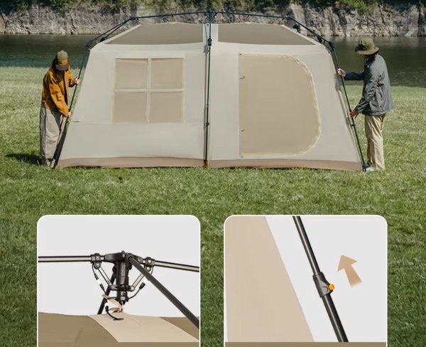 Палатка Naturehike Village 13 Ultimate Edition / CNH22ZP004-BRTB (коричневый)