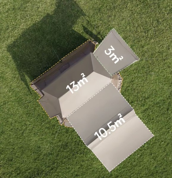 Палатка Naturehike Village 13 Ultimate Edition / CNH22ZP004-BRTB (коричневый)