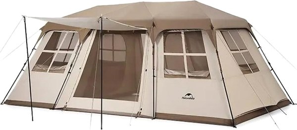 Палатка Naturehike Village 17 / CNH22ZP021-BR (коричневый) - фото