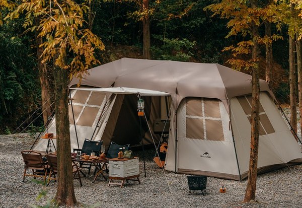 Палатка Naturehike Village 17 / CNH22ZP021-BR (коричневый)