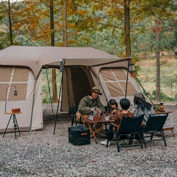 Палатка Naturehike Village 17 / CNH22ZP021-BR (коричневый)