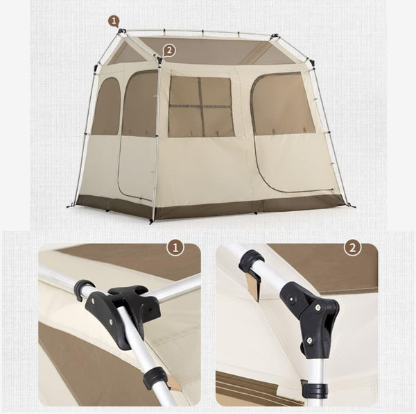 Палатка Naturehike Village 5.0 / NH21ZP009-KH (бежевый)