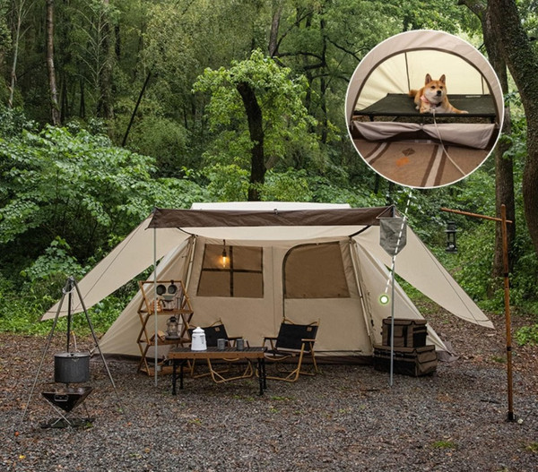 Палатка Naturehike Village 5.0 / NH21ZP009-KH (бежевый)